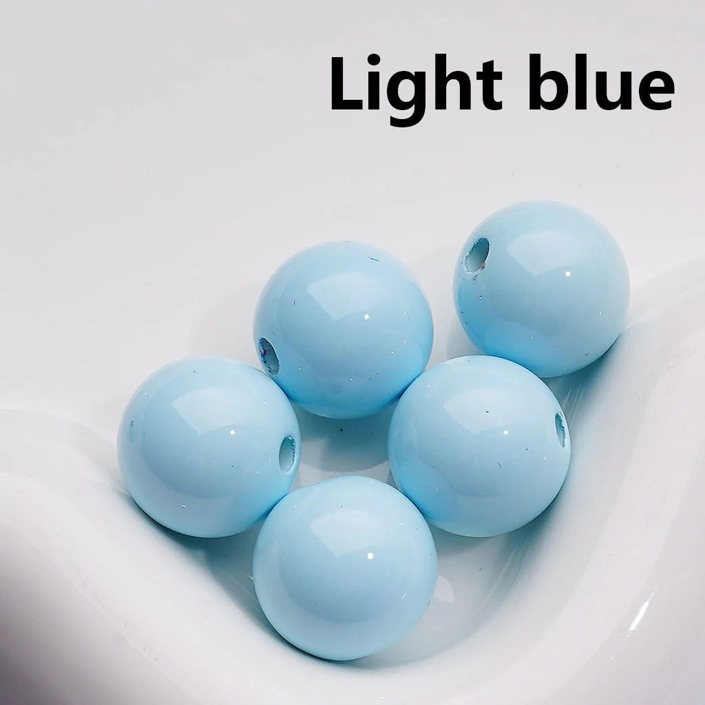 Stoving Varnish Solid Color Round Acrylic Beads, 16MM (Single Color is available for 200pcs(Whole bag)) - Image 14