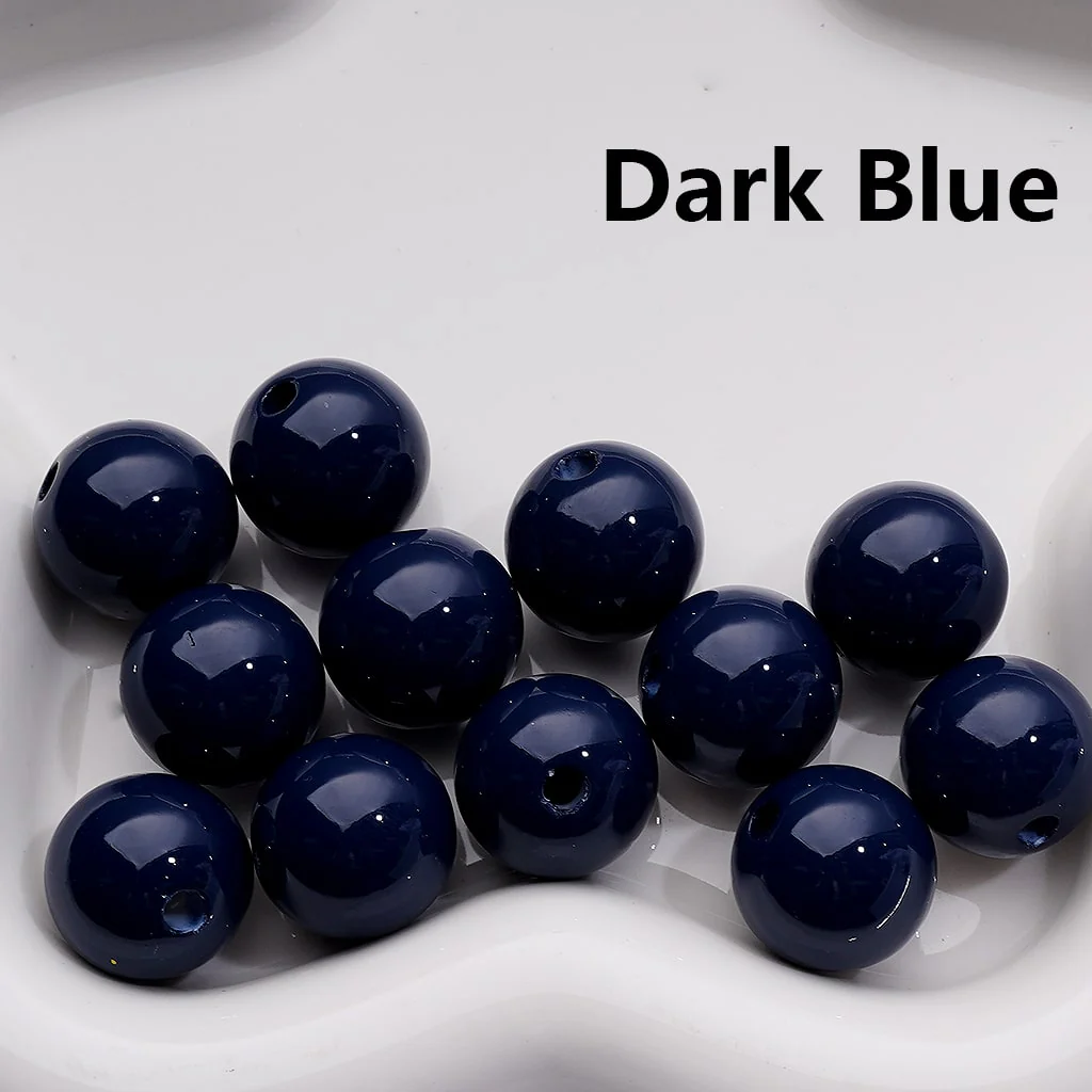 Stoving Varnish Solid Color Round Acrylic Beads, 16MM (Single Color is available for 200pcs(Whole bag)) - Image 16