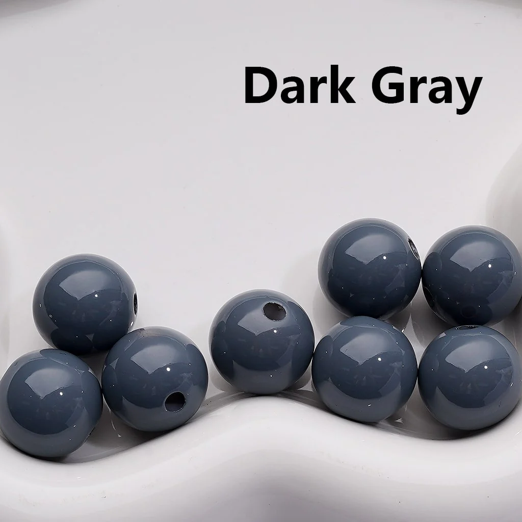 Stoving Varnish Solid Color Round Acrylic Beads, 16MM (Single Color is available for 200pcs(Whole bag)) - Image 18