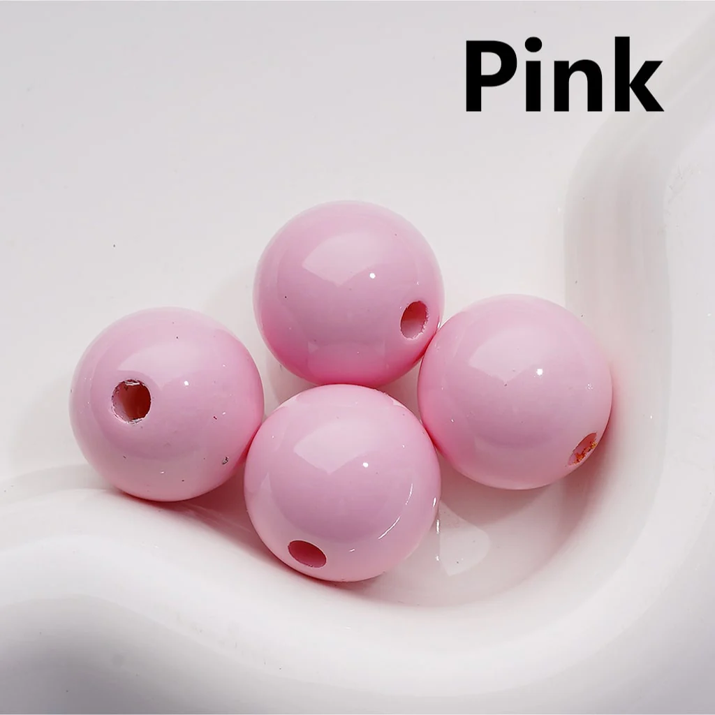 Stoving Varnish Solid Color Round Acrylic Beads, 16MM (Single Color is available for 200pcs(Whole bag)) - Image 20