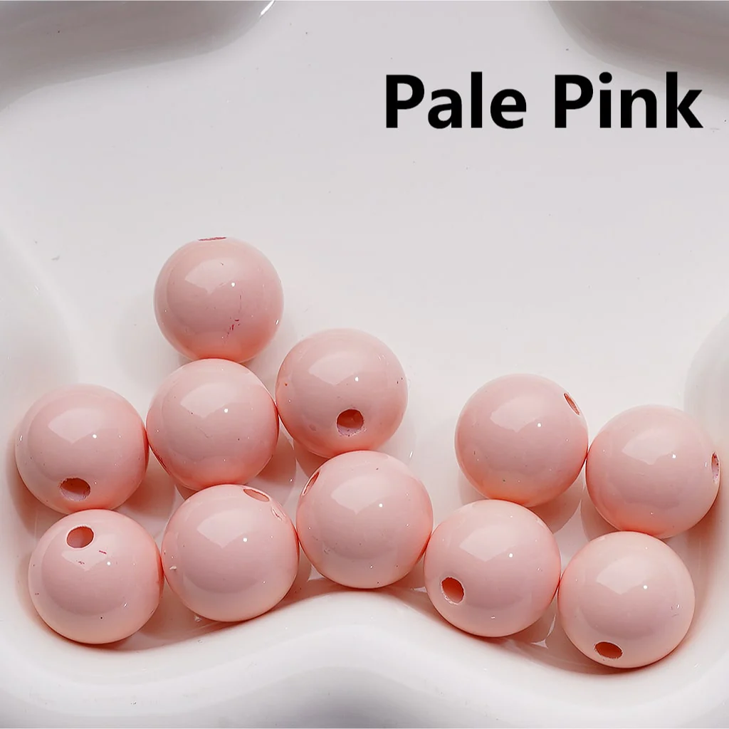 Stoving Varnish Solid Color Round Acrylic Beads, 16MM (Single Color is available for 200pcs(Whole bag)) - Image 22