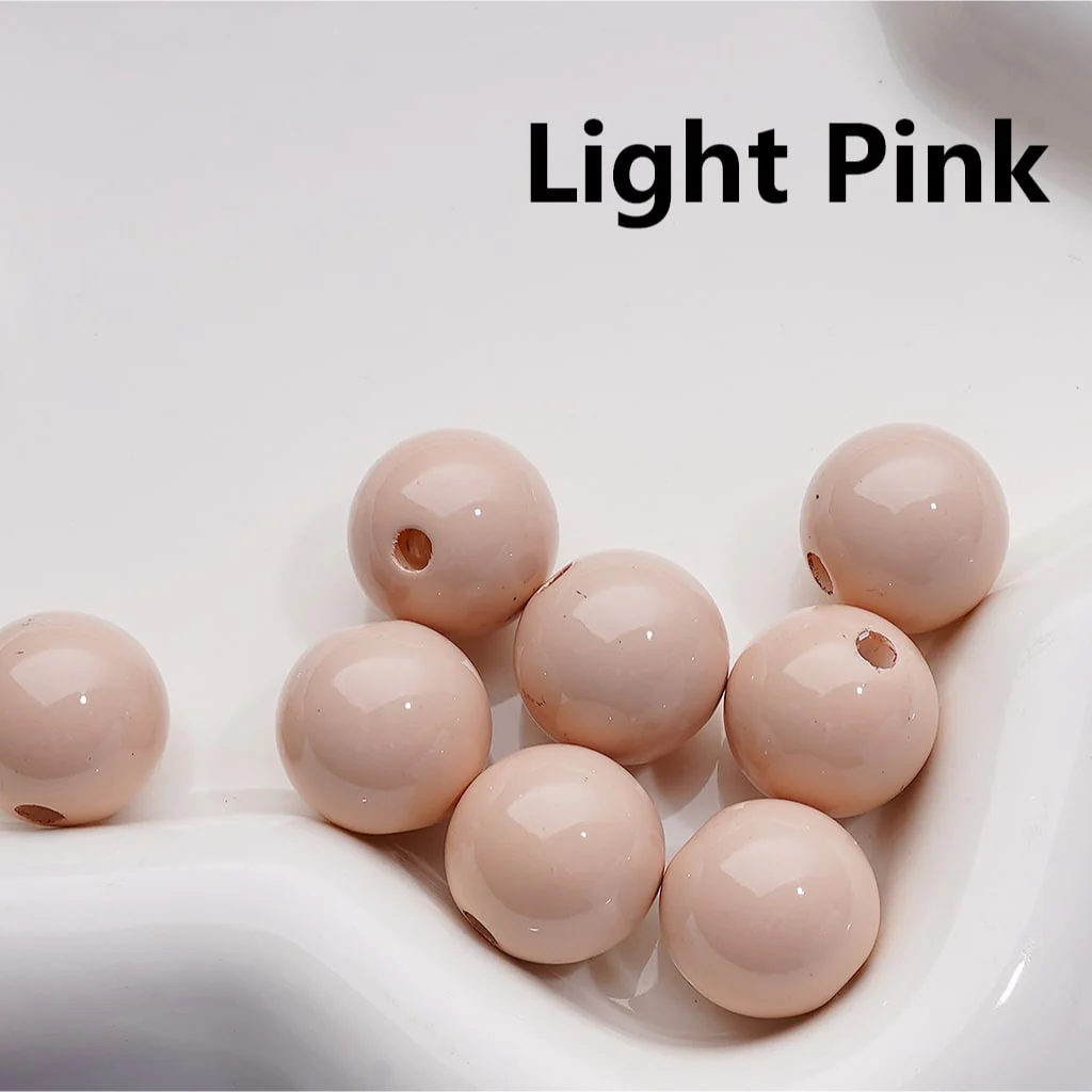 Stoving Varnish Solid Color Round Acrylic Beads, 16MM (Single Color is available for 200pcs(Whole bag)) - Image 23
