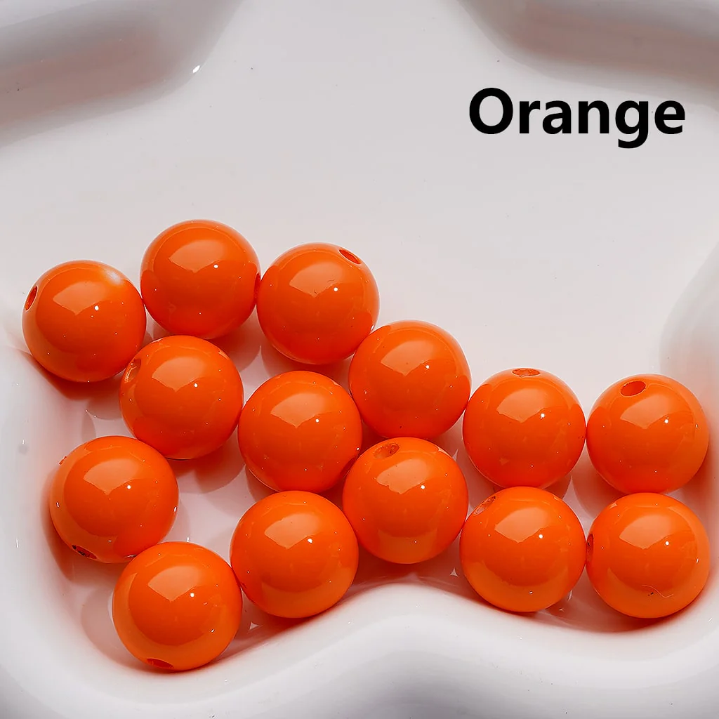 Stoving Varnish Solid Color Round Acrylic Beads, 16MM (Single Color is available for 200pcs(Whole bag)) - Image 5