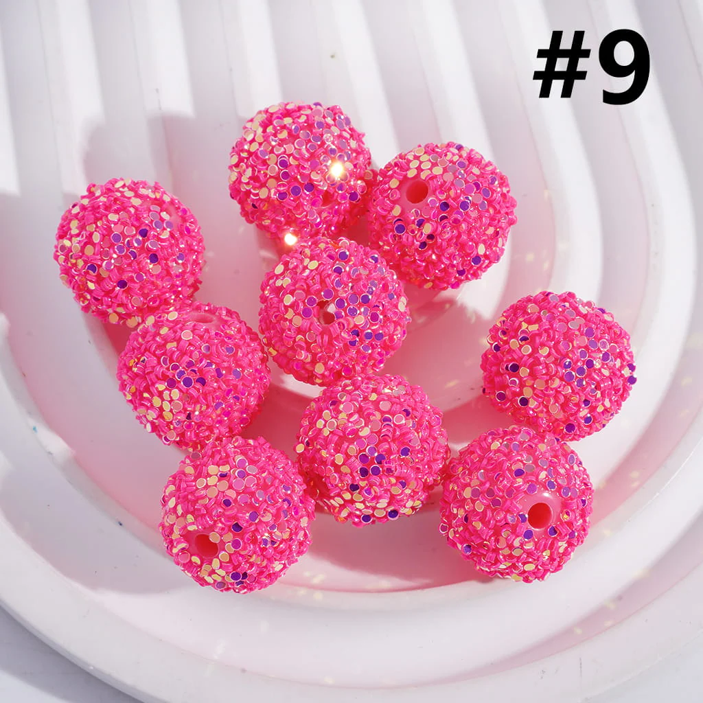 Sugar Beads Sparkling Rhinestone Beads 16mm - Image 10