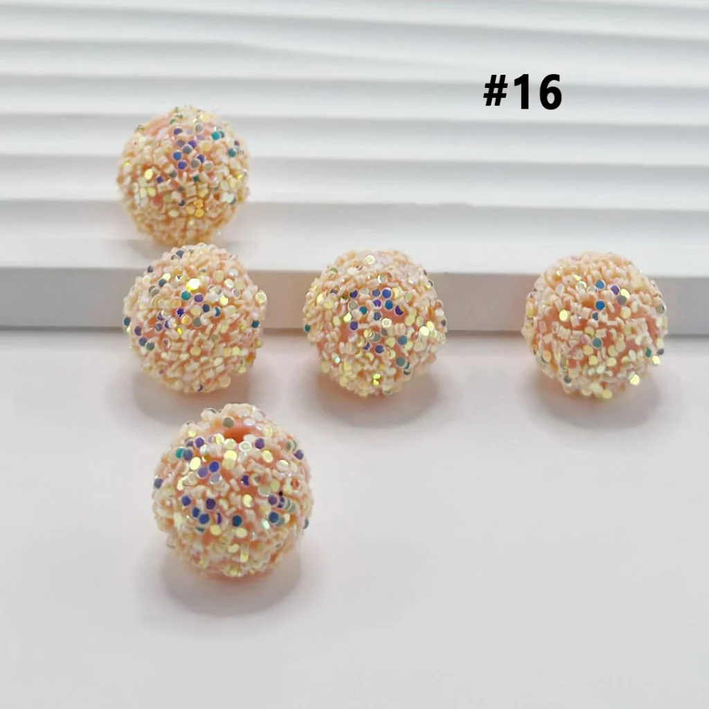 Sugar Beads Sparkling Rhinestone Beads 16mm - Image 17