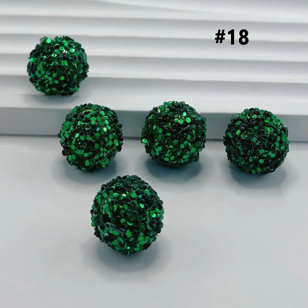 Sugar Beads Sparkling Rhinestone Beads 16mm - Image 19