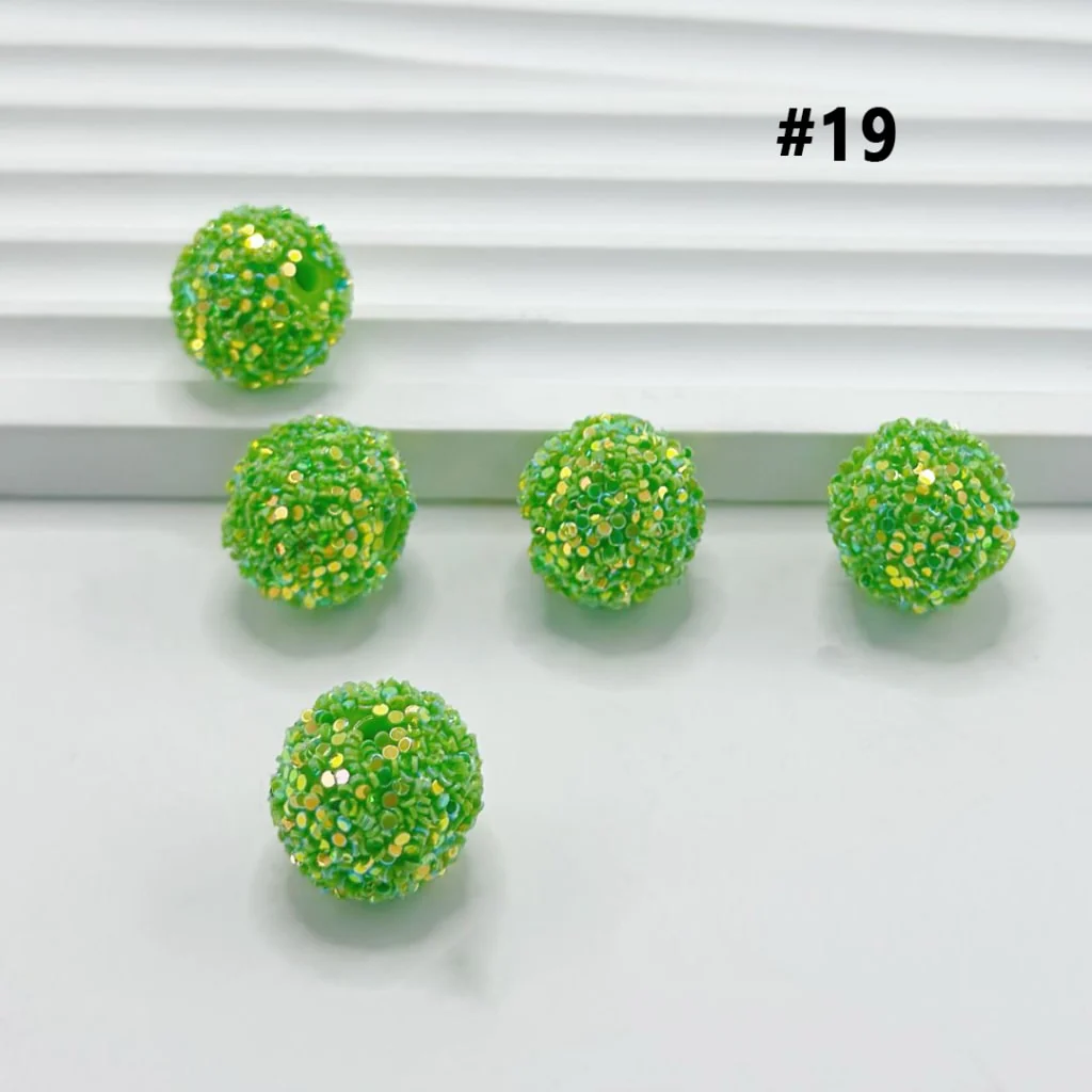 Sugar Beads Sparkling Rhinestone Beads 16mm - Image 20