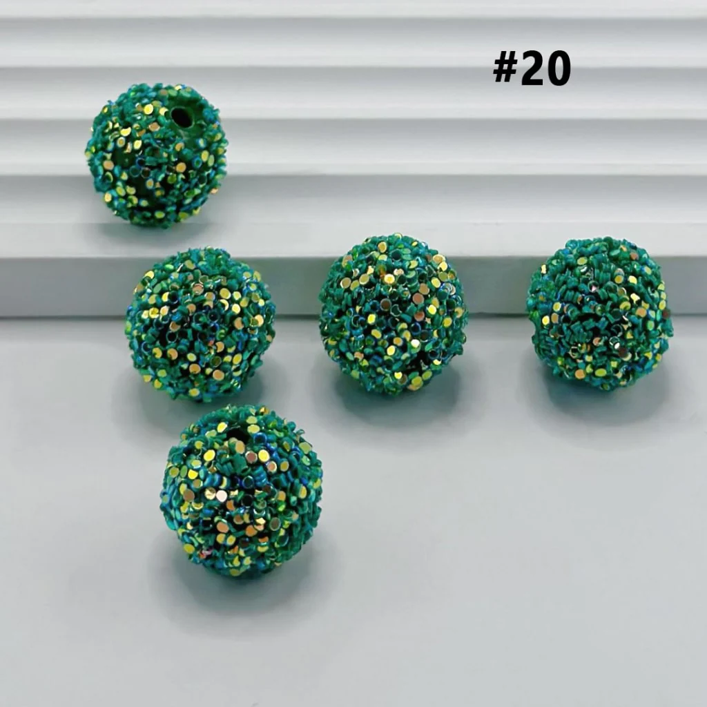 Sugar Beads Sparkling Rhinestone Beads 16mm - Image 21