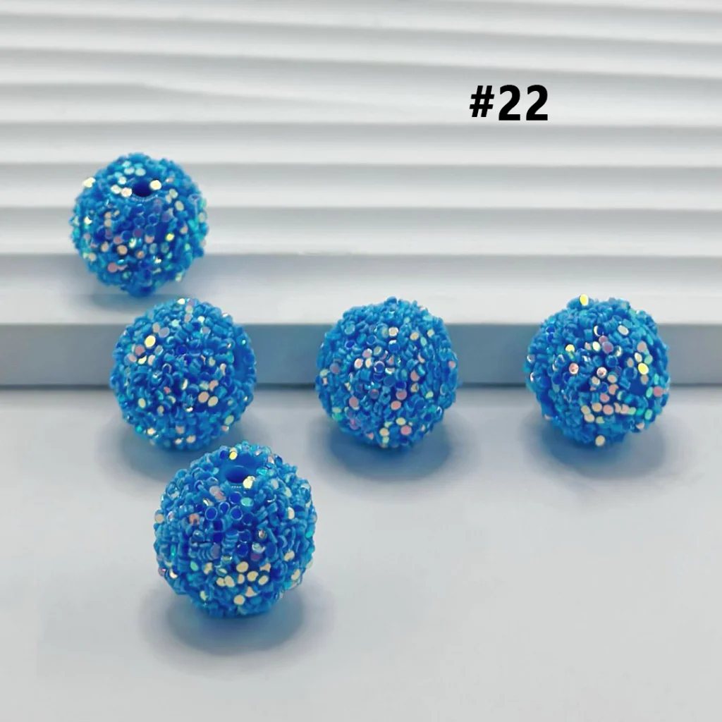 Sugar Beads Sparkling Rhinestone Beads 16mm - Image 23