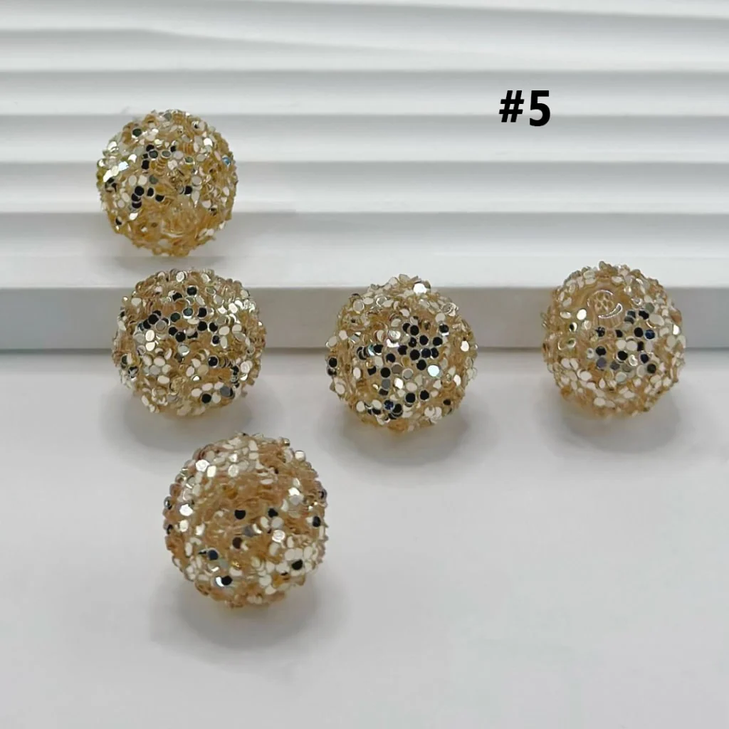 Sugar Beads Sparkling Rhinestone Beads 16mm - Image 6