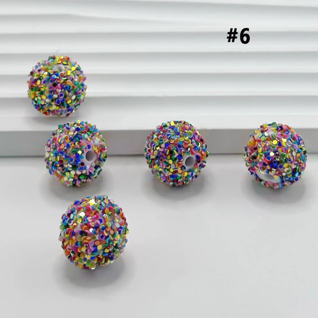 Sugar Beads Sparkling Rhinestone Beads 16mm - Image 7