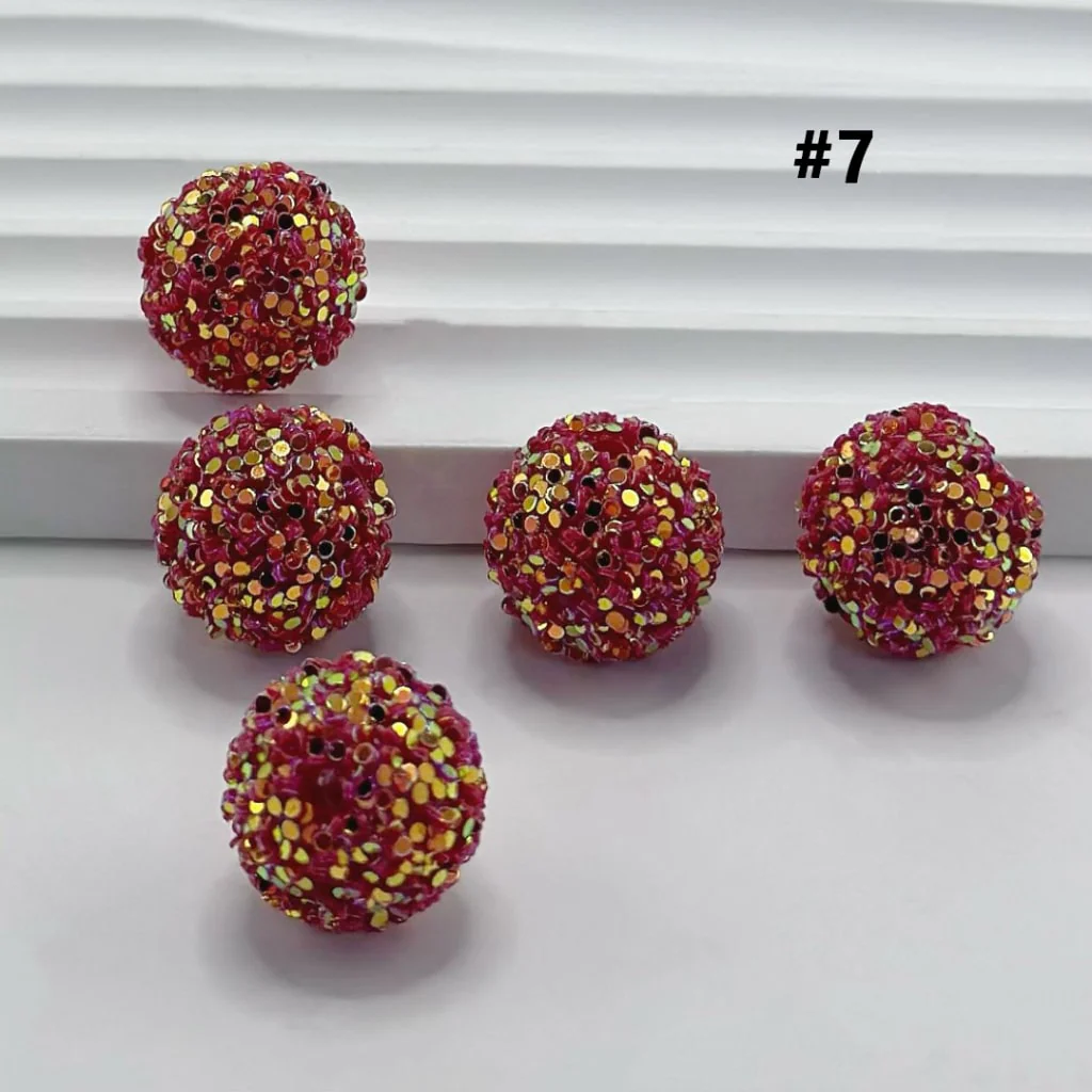 Sugar Beads Sparkling Rhinestone Beads 16mm - Image 8