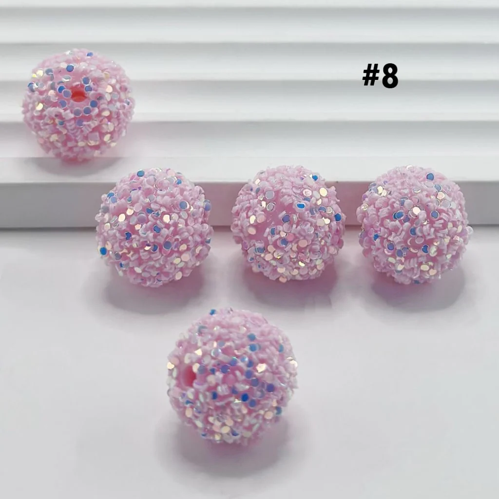 Sugar Beads Sparkling Rhinestone Beads 16mm - Image 9